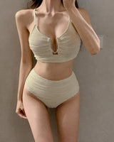 Mellow shirring bikini