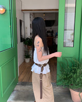 Ribbon blouse top