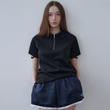 24TロゴピケTシャツ ブラック