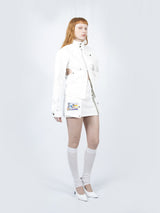 Circle Denim Jacket (White)
