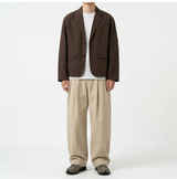 Crop Leisure Utility Jacket Brown