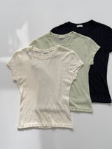 Herringbone Wrinkle Short Sleeve T-shirt