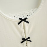 Lina Ribbon Layered Crop Top