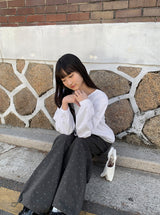Leusyam Lace Ribbon Blouse