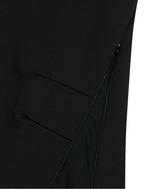 Asymmetric Mermaid Jersey Skirt / Black