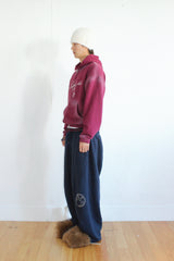 Vintage Spray Plast Hood Zip-up (Burgundy)