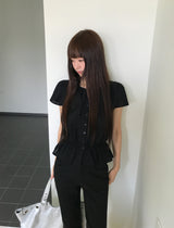 [ORIGINAL] Genie Frill Short Sleeve Blouse