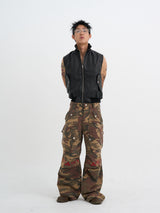 Ghost In The Shell Logo Denim Cargo Pants (Camo)
