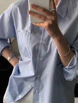Prussy Classic Striped Cotton Shirt / 2 colors