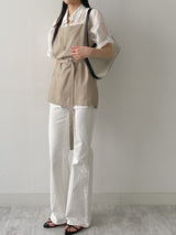 Linen Henkel Belted Bustier