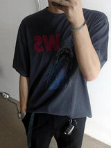 [A-T0188] ヴィンテージシャーク半袖Tシャツ (2色)