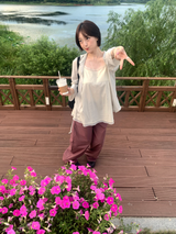 Cold hoodie blouse