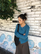 Liang cardigan + knit top (3color)