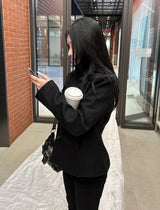 Line Slim High Neck Coat
