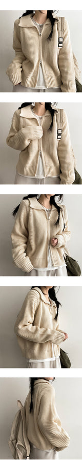 Wentz to Way knit zip-up