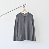 SIO ワッフルヘンリーネックロングスリーブTシャツ