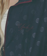 Dot Asymmetric Cutout Windbreaker [Navy]