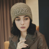 VARZAR Handle Logo Beanie / Khaki
