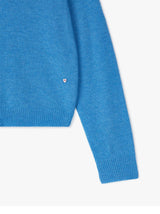 WOOL V-NECK KNIT (BLUE)
