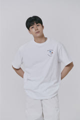 FMW フラワーロゴ Tシャツ - ホワイト