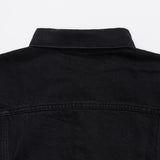 ブラックルーズフィットクロップドデニムジャケット code 20003