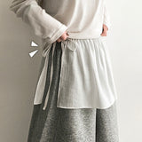 Sher ribbon strap wrap skirt