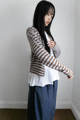nudy stripe cardigan(3colors)