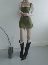 Plume Jacquard Sleeveless One Piece