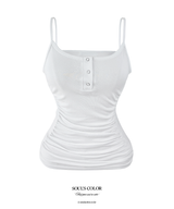 Silvia Snap Shirring Sleeveless (2color)