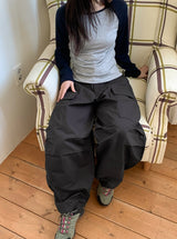 Roil Cotton Wide Cargo Pants