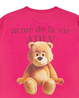 25FW ACベアベーシックロゴ半袖Tシャツ ホットピンク