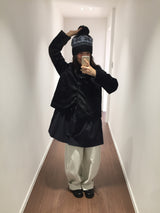 ヘアリーショーティーキルティドコート (2color)