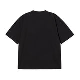 25FW DOUBLE LAYER LOGO WIDE SHORT SLEEVE T-SHIRT BLACK