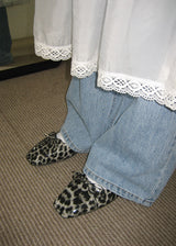 LEOPARD FLAT SHOES