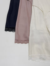 Fold Satin Lace Skirt