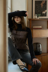 IRIS TOP / BROWN
