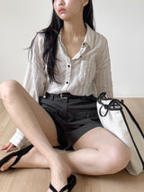 Block Stripe Loose Fit Shirt