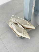 eyelet flat shoes
