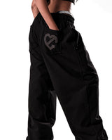 NO STRESS HOTFIX SET SWEATPANTS BLACK