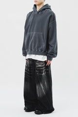 Det Washed Cropped Hoodie (4color)