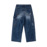 RG Painted Double Knee Washed Pants (Blue)