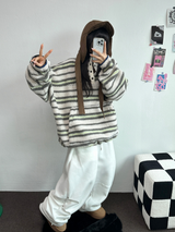 FLEECE❤RIVET TWO PIMTUCK LONG PANTS 🖤🤍🩶3COLOR