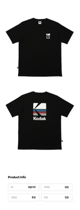 Rainbow Short-Sleeved T-Shirt【BLACK】