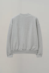 SWEATSHIRT EARTHYUSE NEEDLEWORK - GRAY