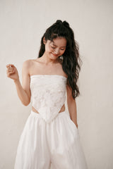 Flower scarf (Ivory)