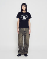 26SS WOMAN ブラウンラインフレンズ ショートスリーブTシャツ