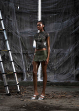 NONE Raglag Mesh Top