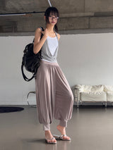 Relaxie Harem Yoga Ribbed Capri Pants 3color