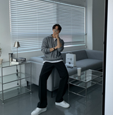Hendes Daily Ribbed Semi-Zip Up Knit
