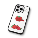 Tomato Needle Cushion Glass bumper Case